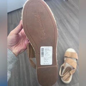Platform tan sandals - perfect condition
